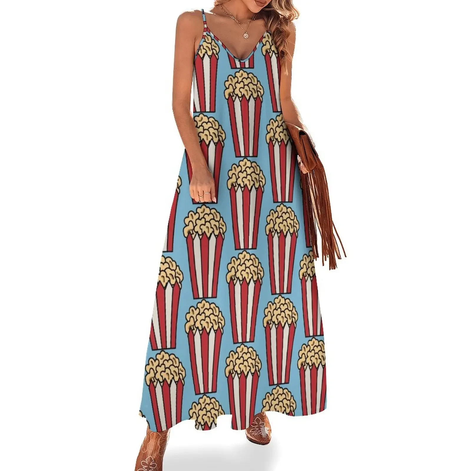 

Popcorn Sleeveless Dress women's dresses luxury summer dress Dress