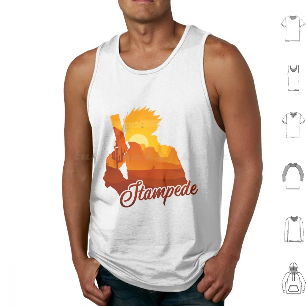 Vash The Stampede Tank Tops Print Cotton Vash Stampede Vash The Stampede Knuckles Space Western Anime