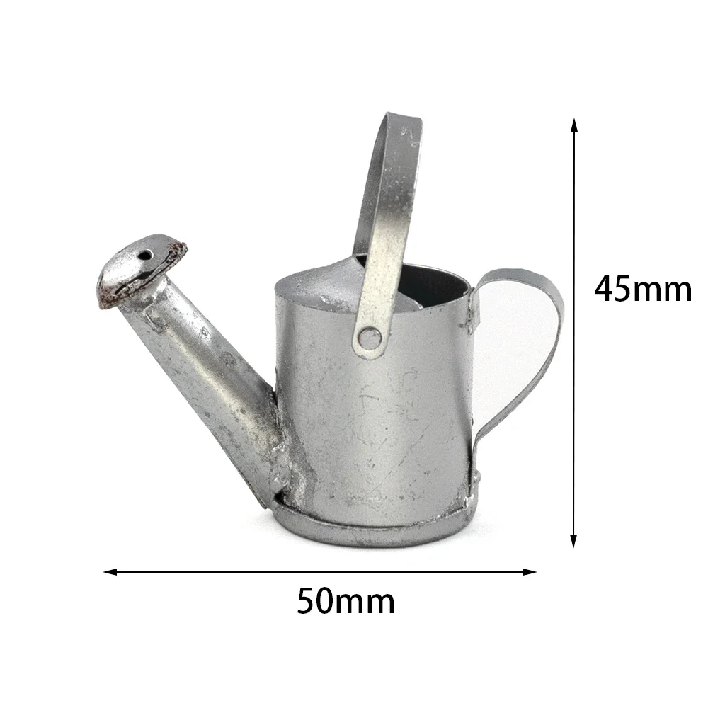 Regadera de Metal en miniatura para casa de muñecas, modelo de juguete para casa de muñecas, accesorios de decoración ob11 bjd, 1/12