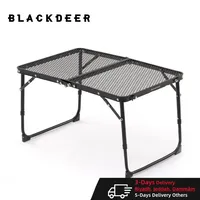 Black-deer Outdoor Furniture Portable Table Camping Portable Folding Iron Picnic Ultra Light Folding Garden Desk Ultralight