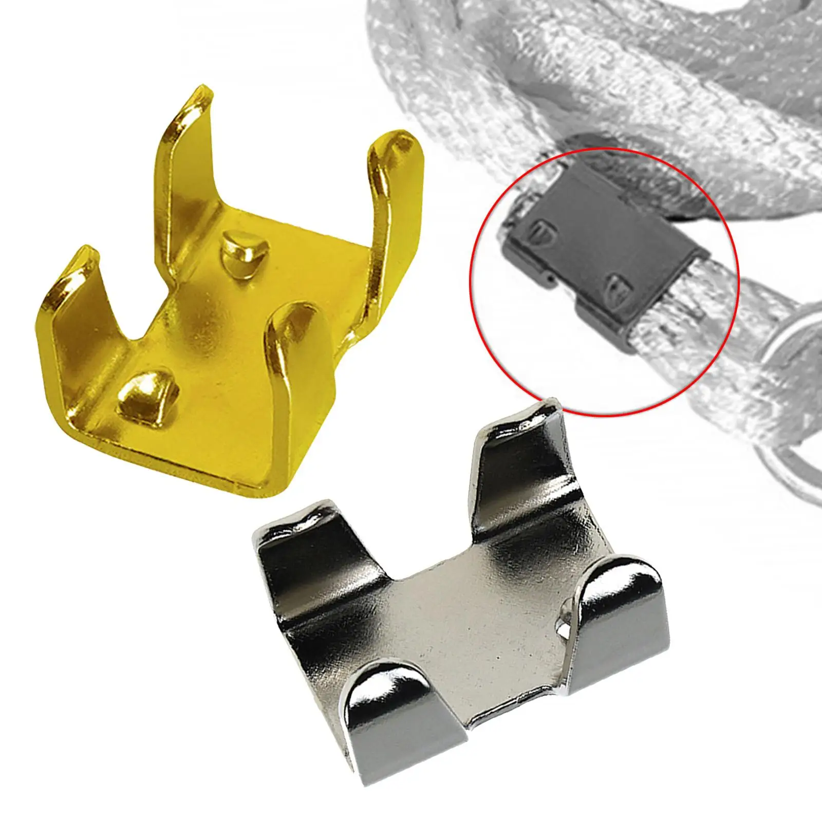 Morsetti a doppia corda Clip metalliche resistenti hardware professionali da 27 mm per corda