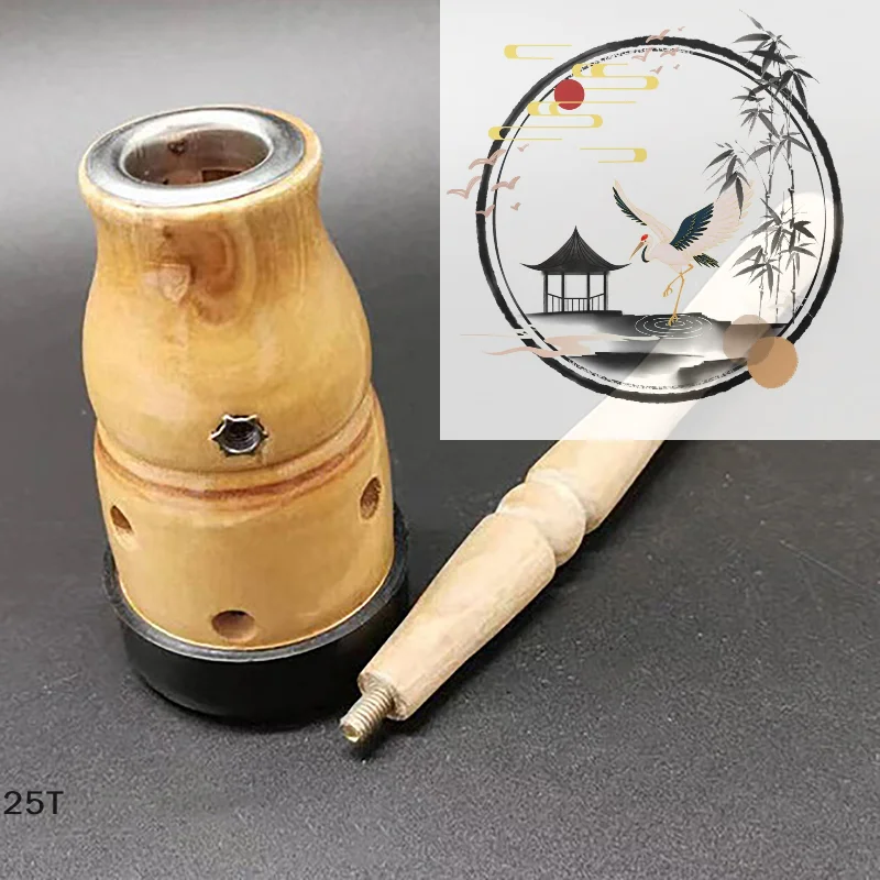 Wooden Moxibustion Tool Handle Gourd Moxa Roll Burner Warm Body Massage Burning Chinese Herbal Medicine Penetrates Meridians