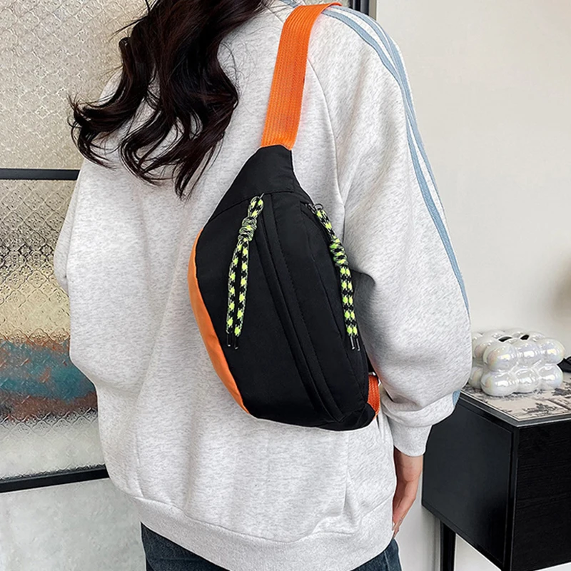 Nylon Chest Bag For Men And Women Multifunctional Casual Underarm Shoulder Bag For Outdoor Sports Versatile Crossbody Waist Bag