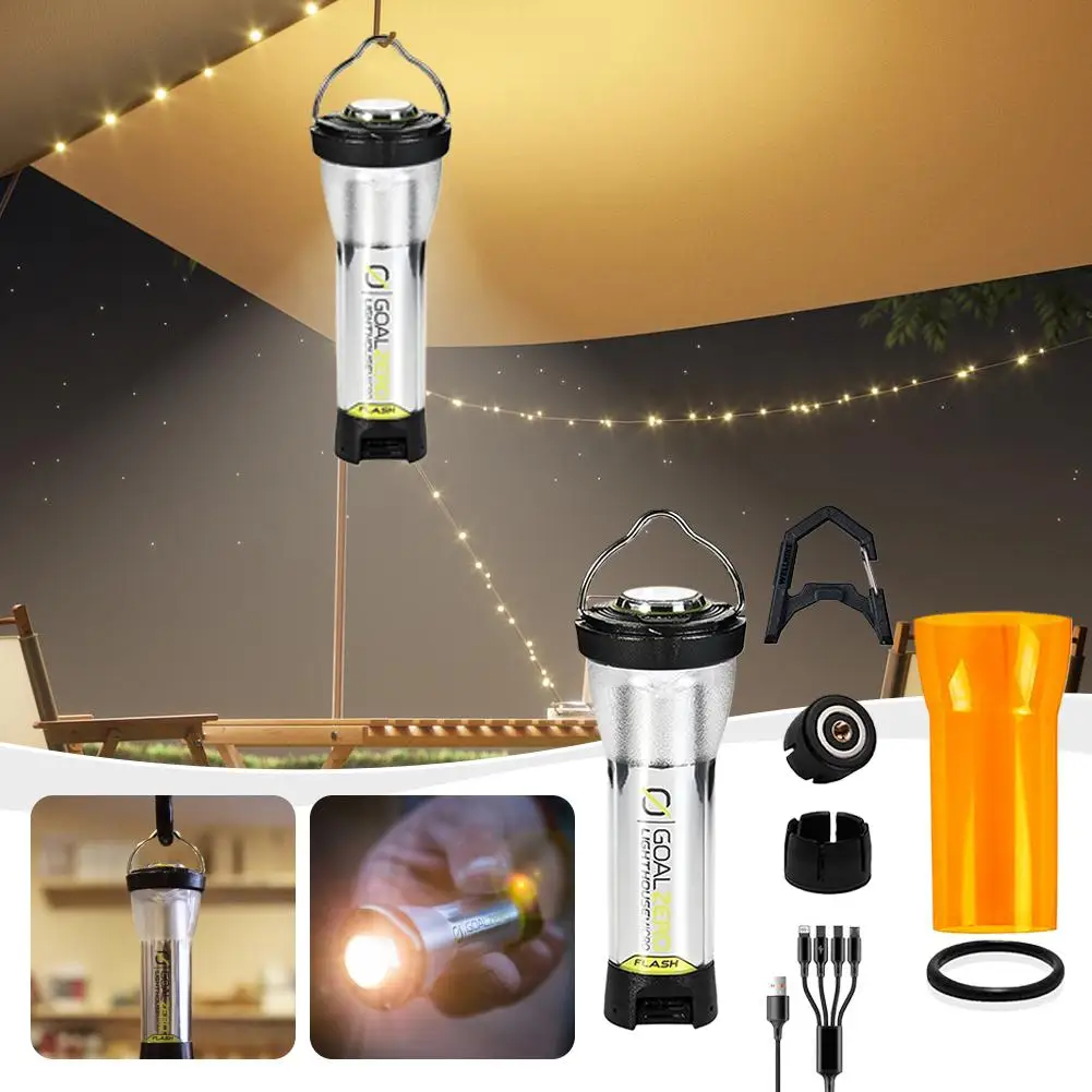 

170H Long Range Outdoor Camping Light USB Charging 2600mAh Waterproof Magnetic Base+Hook No Handheld
