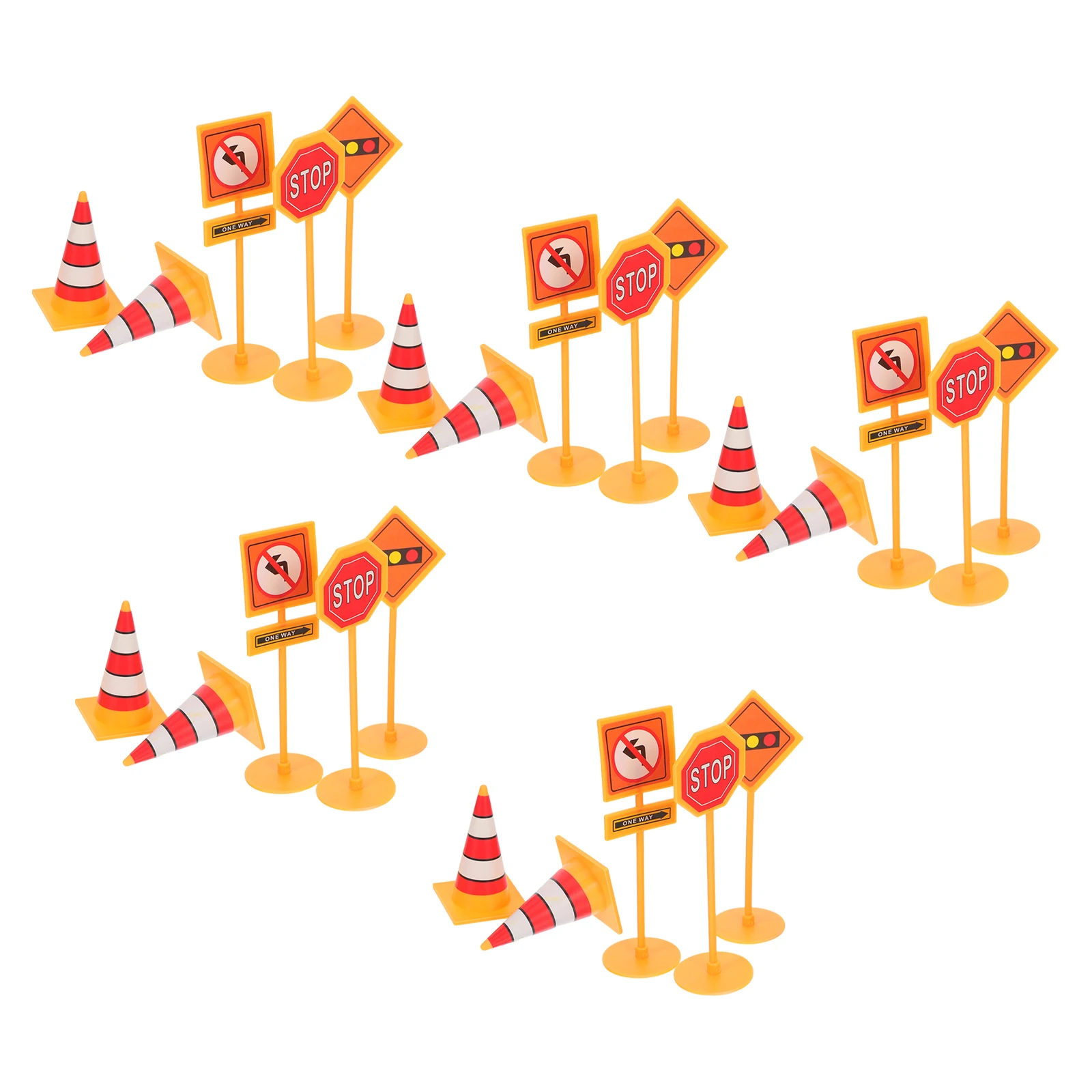 

25pcs Road Sign Cake Toppers Set Letter Theme Transportation Decorations Reusable Party Birthday Celebration Cupcake Picks