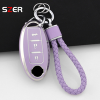 TPU Car Key Case Fob Keychain For Nissan Qashqai Juke J10 J11 X-Trail T32 T31 Kicks Tiida Altima Pathfinder Note For Infiniti