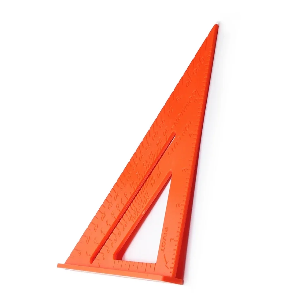 1Pc Triangular Ruler Plastic Carpentry Gauges 182*186*260mm 7inch For Woodworking Construction Measuring Tools Marking Angles