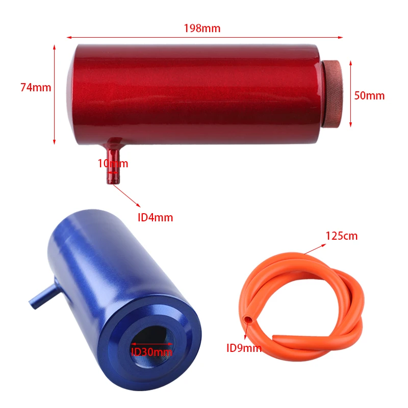 Universal Radiator Coolant Tank 800ml Coolant Expansion Tank Cooling Catch Bottle Overflow Reservoir Aluminum Car Styling