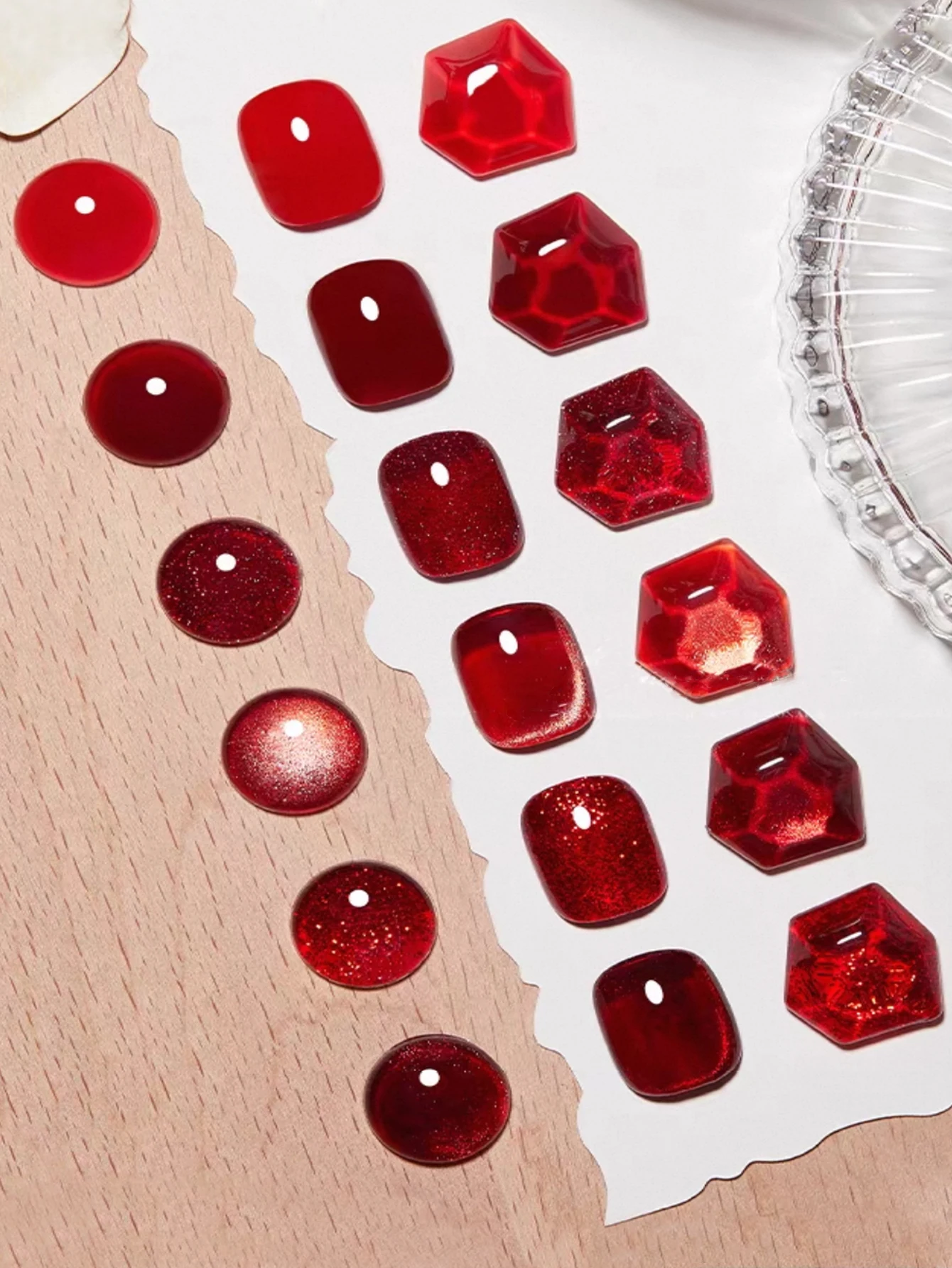 1/9 pièces 2025 nouvel an édition automne/hiver cerise vin rouge platine Fine paillettes écrasé diamant cristal oeil de chat Gel vernis à ongles