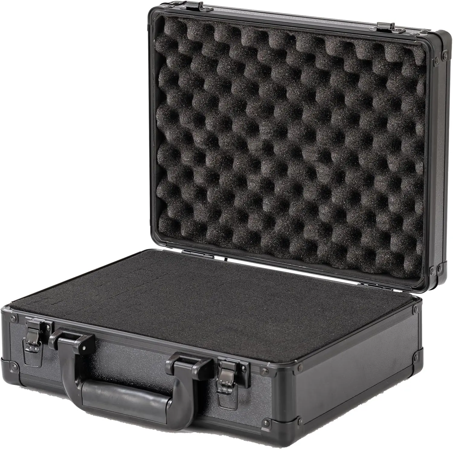 

Small Hard Case with Plush Foam Interior for Pistol, GoPro, Mic, Camera - 12.2 x 9 x 4.5 in, Black