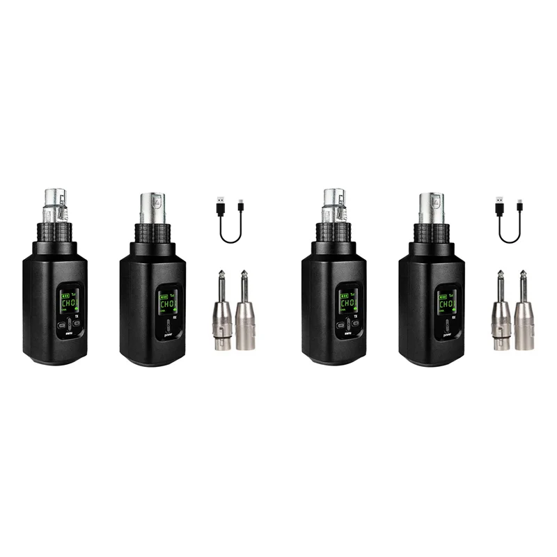 

【NECESSITY】2X гитарная беспроводная микрофонная система XLR-передатчик и приемник для динамического проводного микрофона