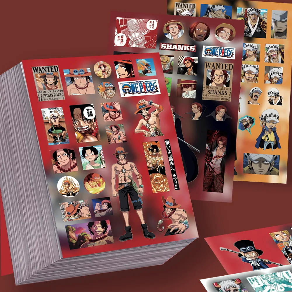 

8pcs/set One Piece Anime Periphery Stickers Toys for Phone Case Laptop Water Bottle Notebook Ornament Cartoon Stickers Gifts