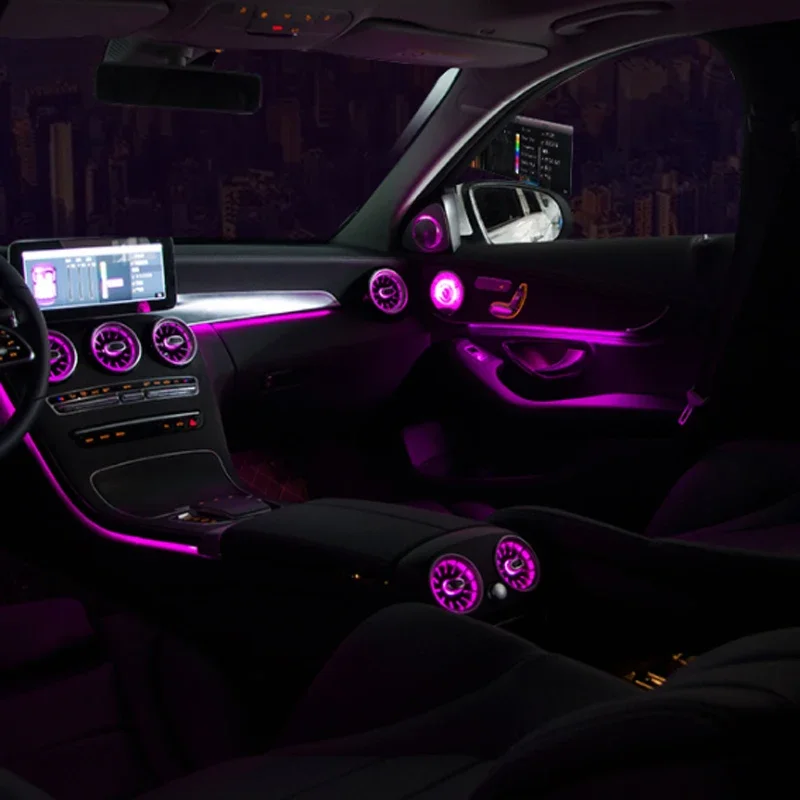 Upgrade 64 colors Ambient light For Mercedes Benz V-Class v260 15-20 Dashboard Interior Atmosphere advanced Atmosphere Lamp
