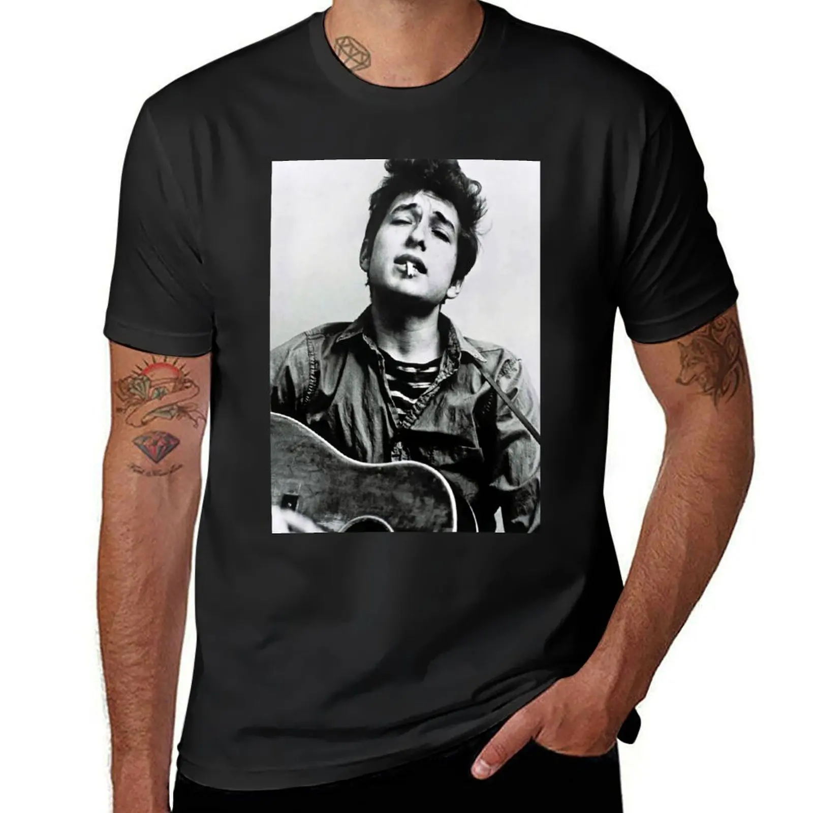 Smoking Dylan Potrait Poster T-Shirt sports fans cute clothes tees men t shirt