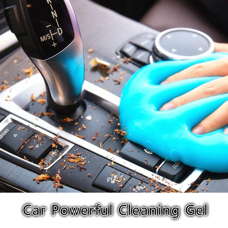 70g/160g Car Cleaning Soft Gel Clay Auto Vent Wash Interior Magic Dust Remover Slime Gel Home Computer Keyboard Dirt Cleaner