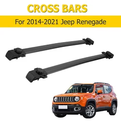 Car Roof Rack for Jeep Renegade 2014-2021 SUV Aluminium Alloy Luggage Carrier Kayak Bike Canoes Rooftop Cross Bars Holder