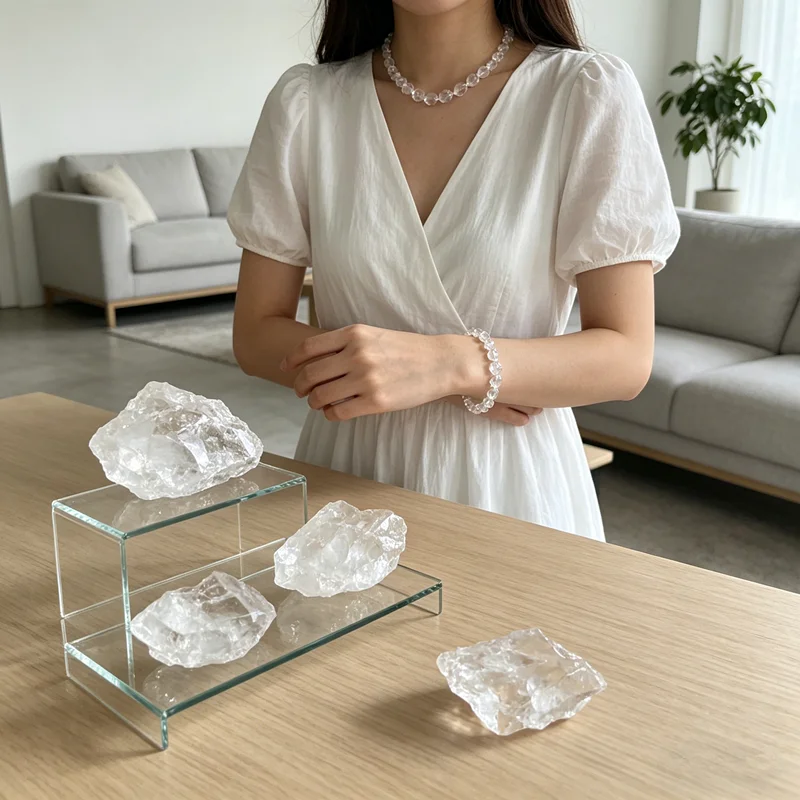 Natural Clear Quartz Stone Crystal for Jewelry Making Raw Healing Stone and Crystals Home Decoration Aquarium Ornaments