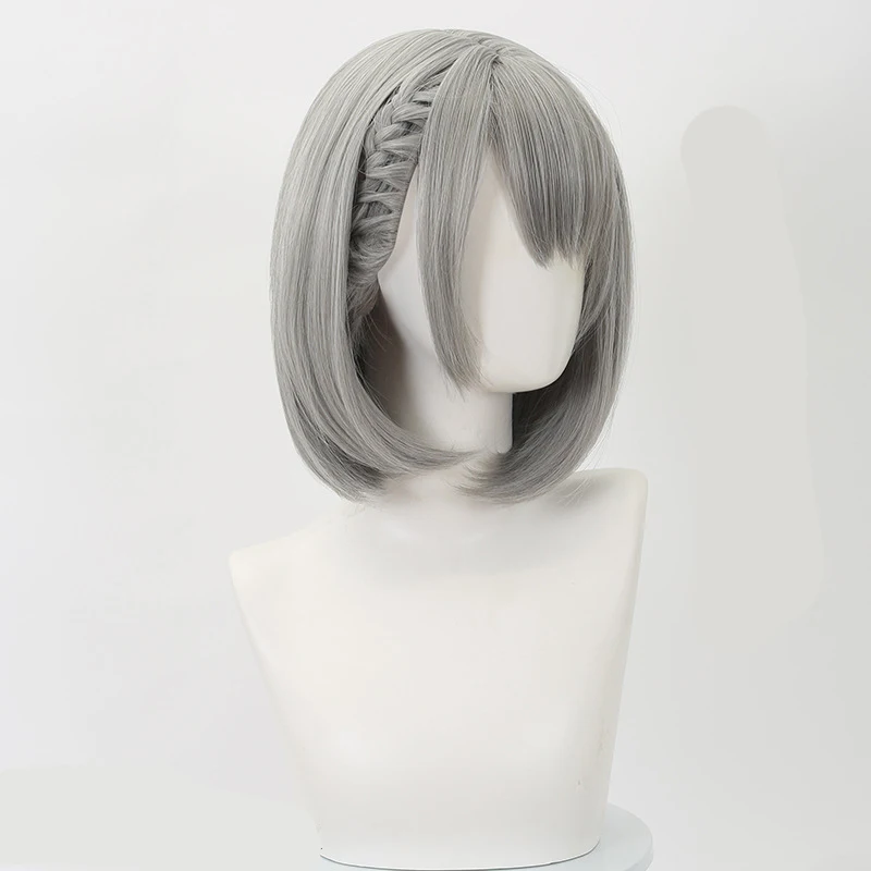 Jogo delta força cosplay perucas hackclaw 40cm longo festa hackclaw peruca cosplay feminino resistente ao calor cabelo sintético + peruca boné