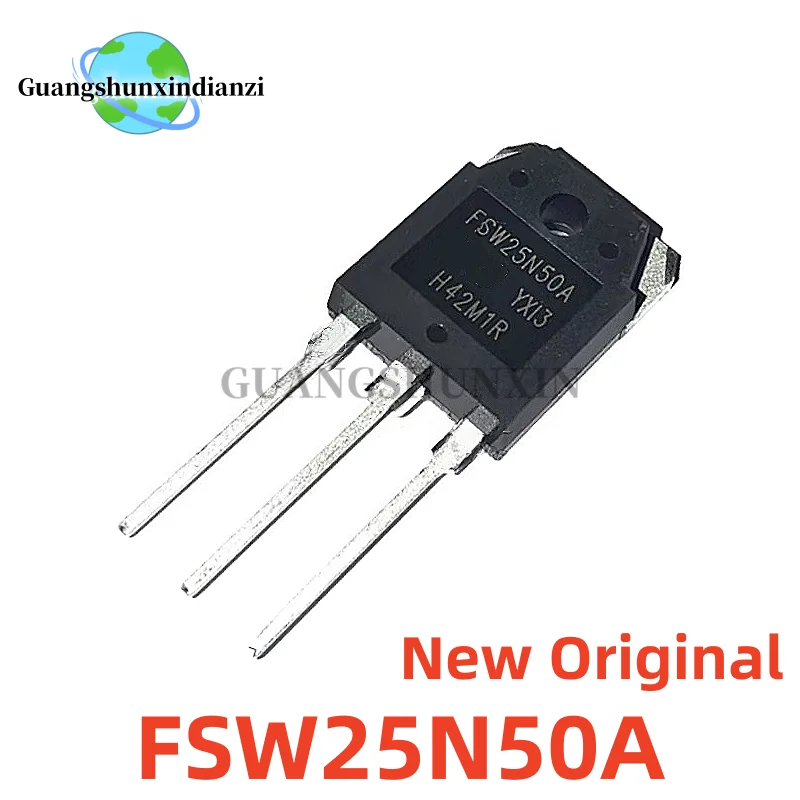 5PCS 100% New Original FSW25N50A FSW25N50 25N50 TO-3P 500V 25A MOSFET N-Channel Power Transistor Best Quality In Stock