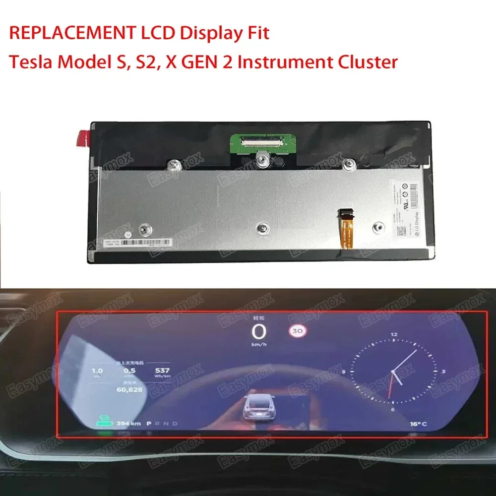 

12.3“ LCD Display LA123WF4-SL01 Dashboard for Tesla Model S S2 X GEN 2 2016 Digital Instrument Cluster Navigation Media Repair