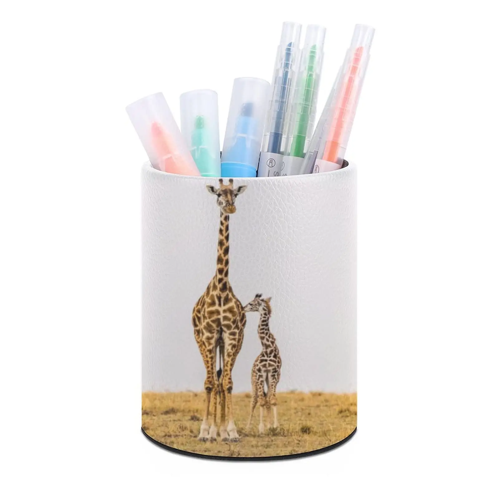 Imagem -05 - Giraffe Pencil Holder para Mesa Cute Pen Cup Brush Pot Organizador de Papelaria Control Storage Box For Office Bedroom Makeup Holder