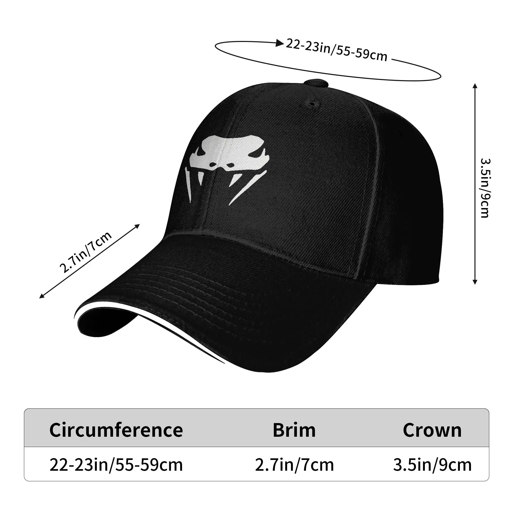 Snake Head Vinyl Decal Baseball Cap  Women Men Design Trucker Hat Summer Casual Outdoor Sports Sun Baseball Caps