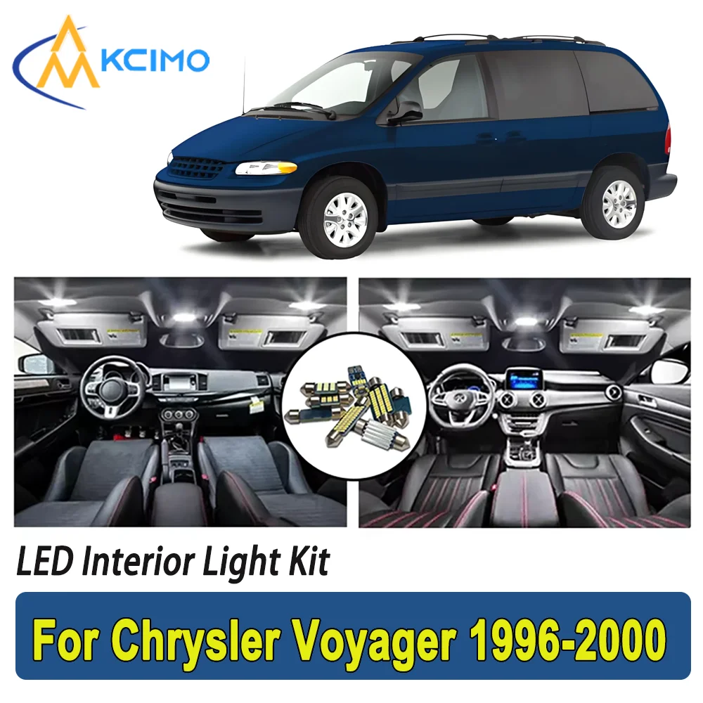 

New Light Bulb For Chrysler Voyager (1996-2000) Premium Bright LED Interior Dome Map Trunk Light Kit Car Led Lamps Car LED Light