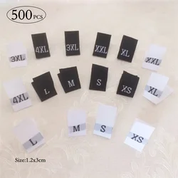 500pcs/Lot Clothing Tag Size Black White F/XS/S/M/L/XL/XXL/3XL/4XL/5XL/6XL/7XL/8XL For Shirt Dress Clothes Tag Size Stock Size