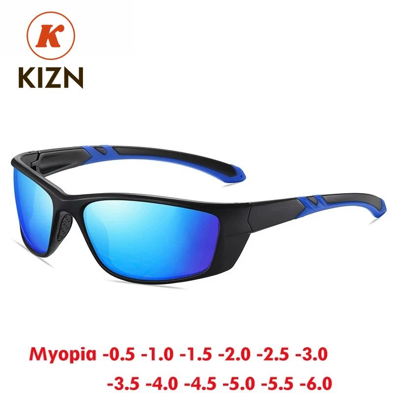 

KIZN солнцезащитные очки для близорукости, новые TR90, мужские и женские модные поляризационные очки для вождения, очки по индивидуальному заказу, от -0,50 до -6,0
