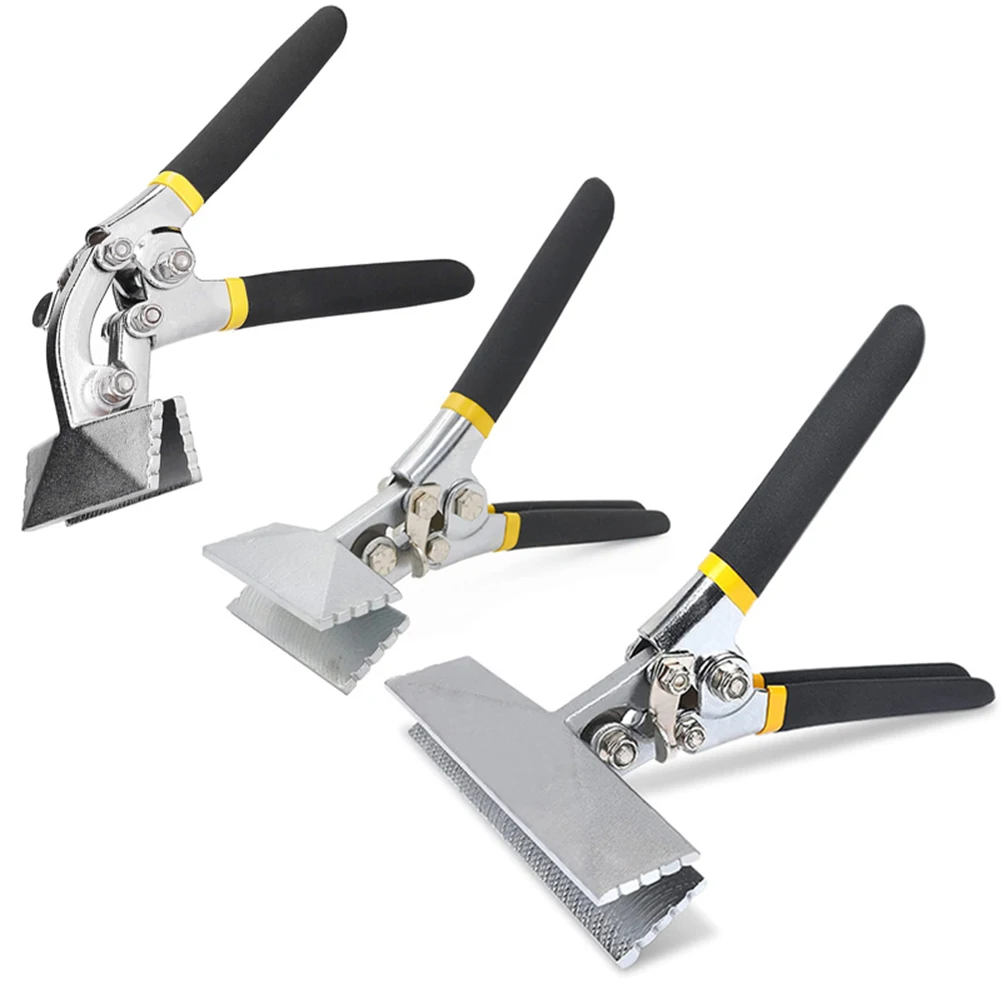 1pcs Sheet Metal Bending Pliers Hand Seamer Wide Jaw Straight 80mm/Elbow 80mm/Straight 150mm Tools For Welding Clamps
