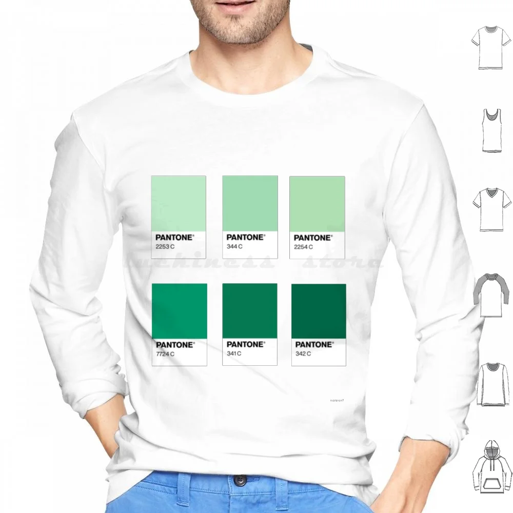 Sage Green Pantone Hoodie cotton Long Sleeve Sage Green Pantone Sage Green Green Aesthetic Pantone Aesthetic Cute Pink