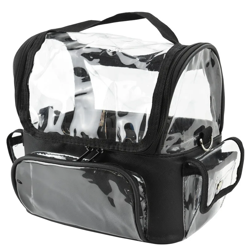 Professional Pvc Cosmetic Bag For Women Large Capacity Travel Waterproof Transparent Makeup Bags Makeup Artist Tools Accessories