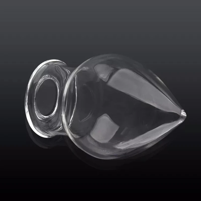 Dia 7.3cm Large Glass Anal Plug Hollow Glass Butt Plug Gay Anal Sex Toys For Women Adult Erotic Toys Vaginal Balls Anal Dildos