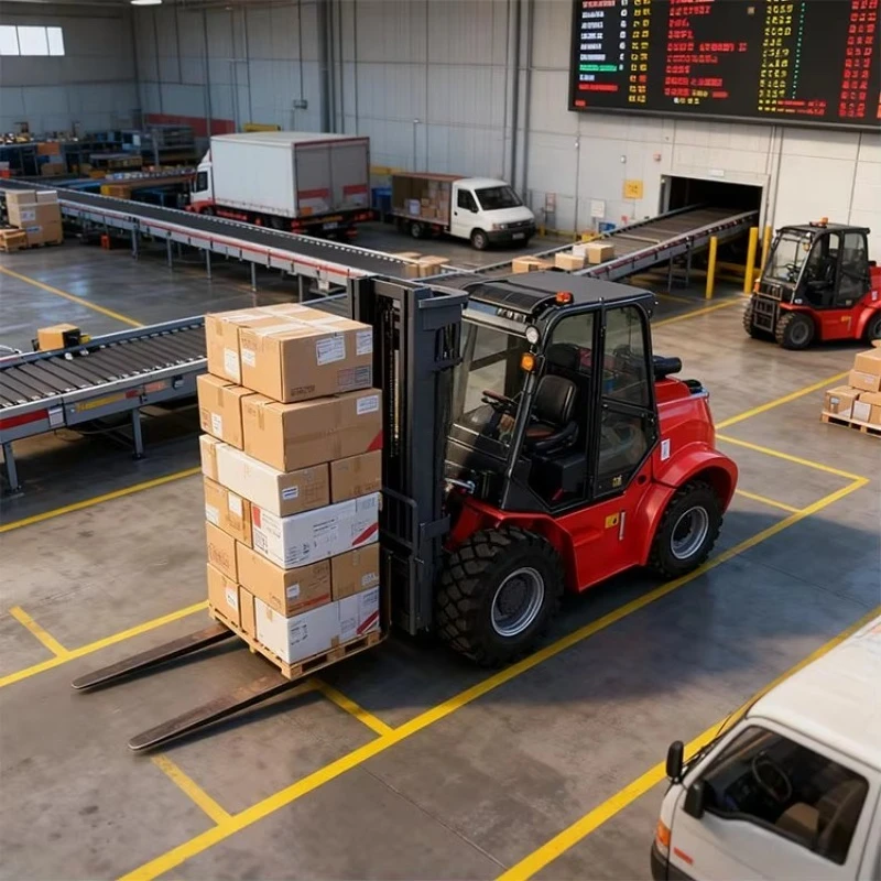 Multifunction 1.5ton Forklift New Diesel Forklift 1ton 2ton 2.5ton 3ton 4ton 4x4 Diesel Truck Forklift High Quality