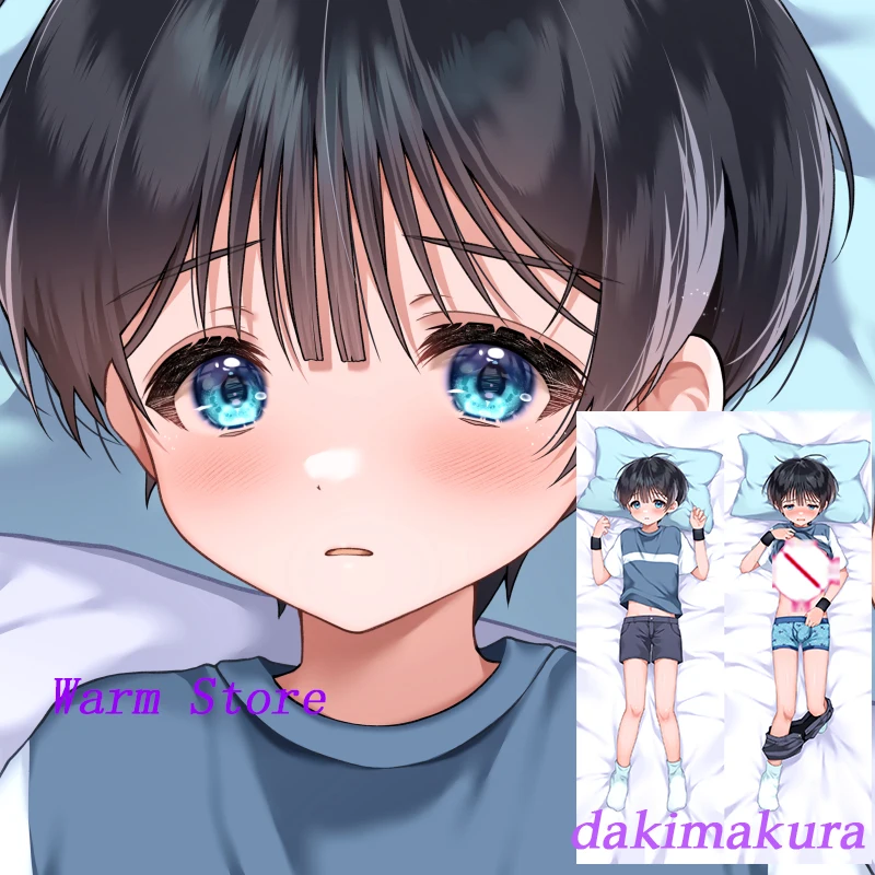 Dakimakura Anime Shota وسادة الجسم بالحجم الطبيعي المطبوعة على الوجهين