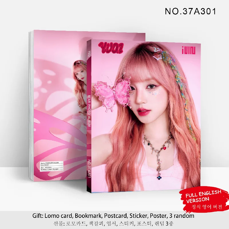 Kpop (G)I-DLE New Album YUQI Photo Album Portrait HD Photo Gallery Sticker Poster Bookmark Collection Card Fans Gifts