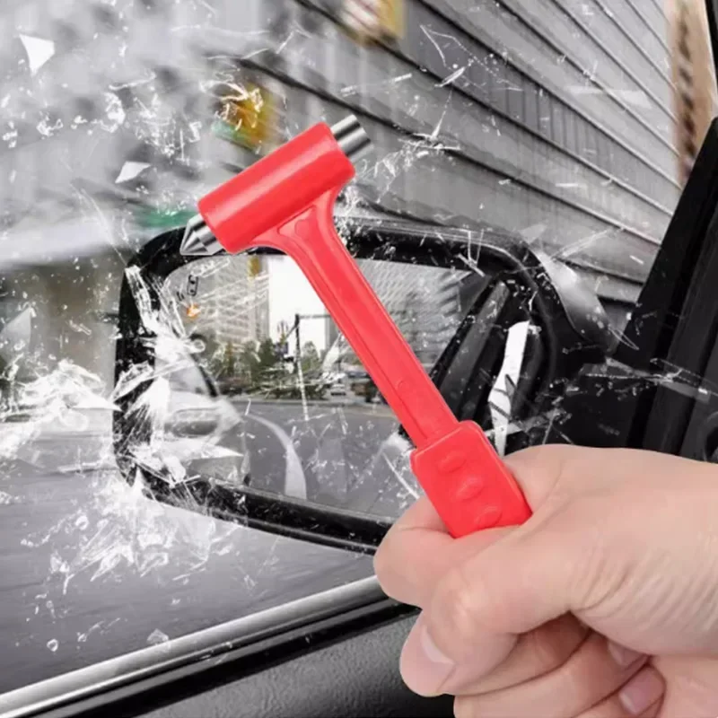 Car two in one hammer long handle solid multifunctional emergency hammer, escape hammer, window breaker, life-saving hammer