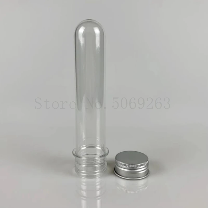 Imagem -04 - Tubo de Teste Pet Clear Lab Plástico Cilíndrico Garrafa Recarregável para Doces de Máscara ou Linha de Dados 30 40 100ml 10 20 30 Pcs