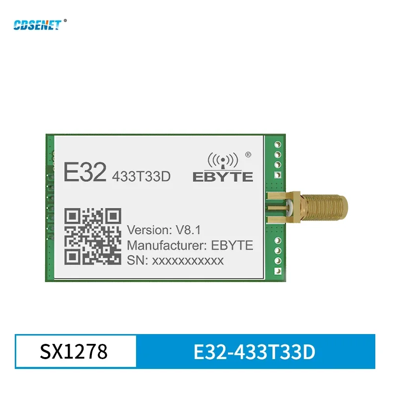 Moduł bezprzewodowy Lora 433 MHz CDSENET E32-433T33D 33dbm duża odległość 16KM dolna moc budzenie na powietrzu nadajnik-odbiornik RF SMA-K