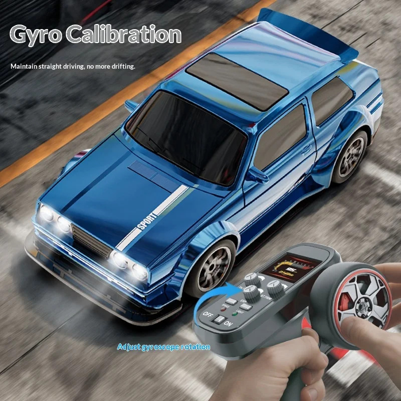 Transgraniczny model KF30 w skali 1:43, zdalnie sterowany samochód RC z żyroskopem, driftujący, szybki, zdalnie sterowany samochód 2.4G, zabawka samochodowa.