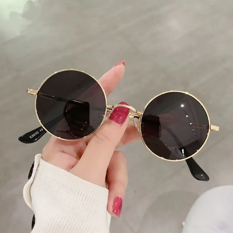 

New Men Vintage Round Sunglasses Outdoor Sun Protection Women Sun Glasses Summer UV Protection Shades Eyewear UV400 Glasses