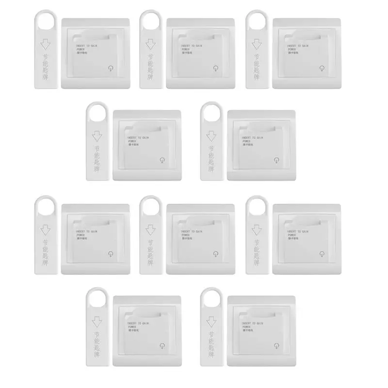 

!【Top Deals】Deluxe 10Set Magnetic Card Energy Saver Switch For Hotels, Key Insert For Power Use