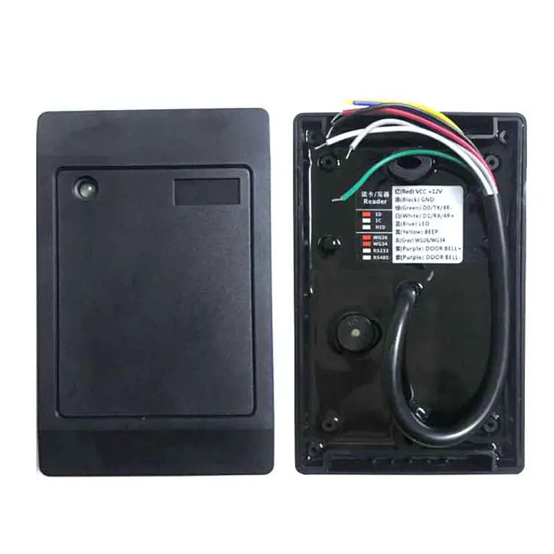 RFID reader, EM ID reader with 125K, black colour ,wiegand 26/34, suit for Access Control sn:A2D