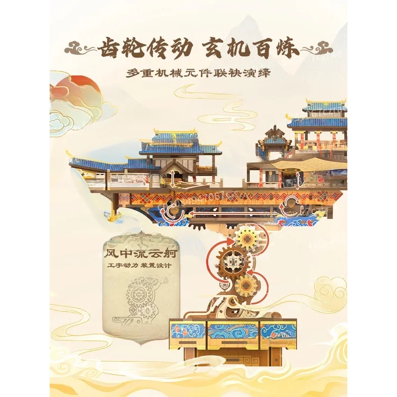 Assembling Tenon And Mortise Building Block Flow Cloud Feige Manual Assembly Model