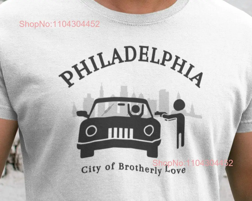 Футболка Philadelphia Ironic sassy City of Skyline Philly Fan Brotherly Love с длинными или короткими рукавами