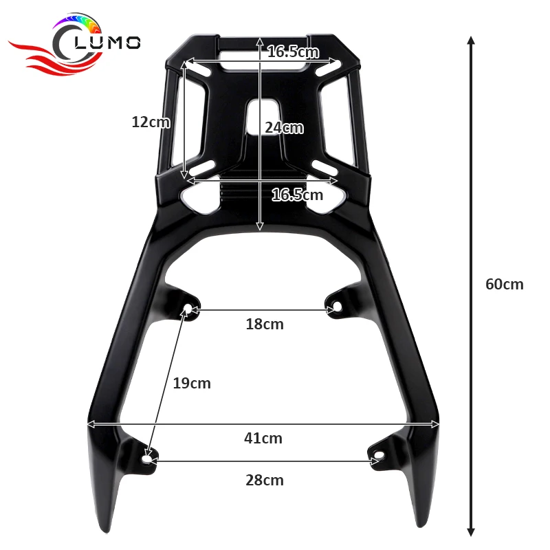 Modified Motorbike Tailstock for Jinlang Leke Gobi ADV250, High-Load Motorcycle Tail Rack, High-Quality Aluminum Alloy