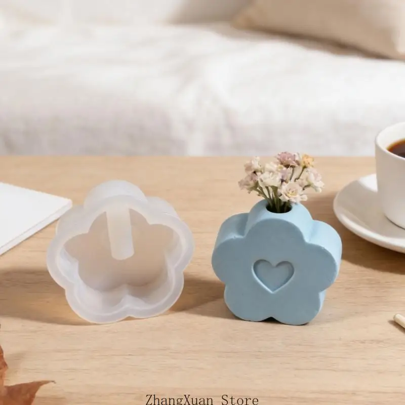 Charm-Herz- und Blumenhaus-Silikonform, für die DIY-Kreation, 3 x – Detail 2
