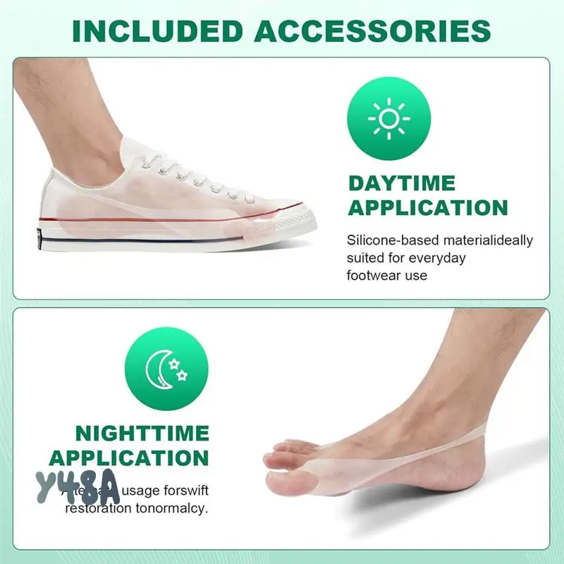 

Bunion Corrector For Women Big Toe, 1PCS Bunion Corrector, Adjustable With Non-Slip Big Toe Separator-Y48A