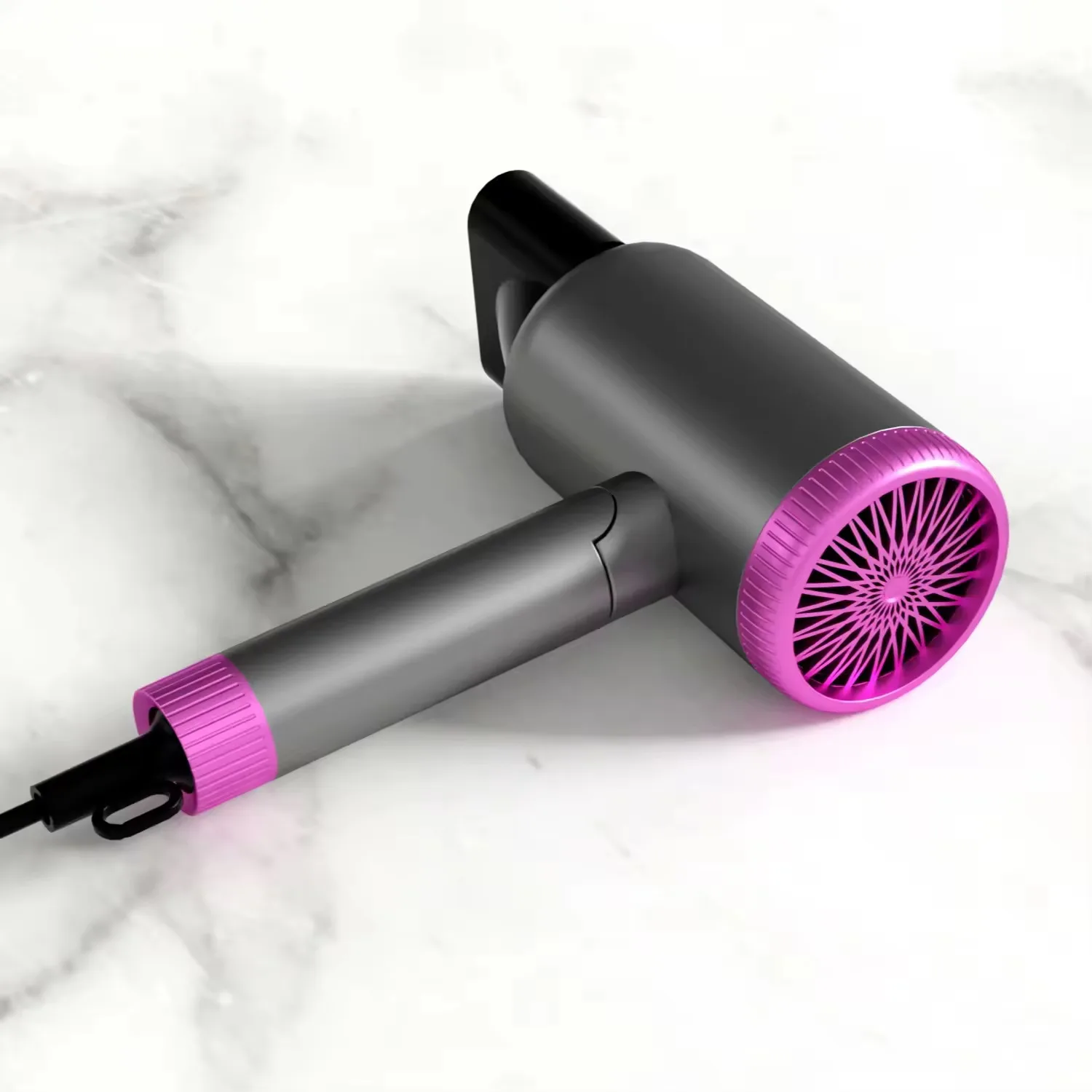 High Power DC Motor Hair Dryer, Professional Salon Blow Dryer With Diffuser Nozzle, Portable Electric Hair Dryer For Household