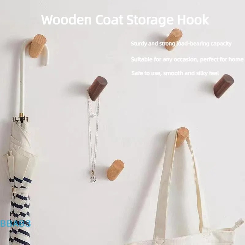 حمالة تعليق جدارية خطاف خشب الزان حامل الحمام مفتاح معطف الرف باب المطبخ هوك الزخرفية لتنظيم الأدوات اكسسوارات المنزل
